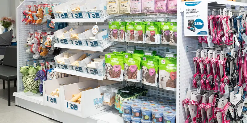 Djurbutik, foder, veterinärfoder, friskfoder, Uppsala Veterinärklinik